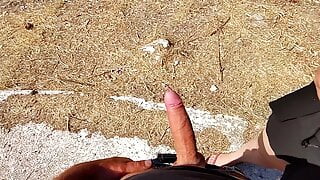 Risky Public Handjob and Fuck in Greece – CumChallenge Day 7