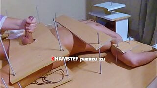 Amateur Femdom Handjob. Big Ruined Orgasm + Post Orgasm