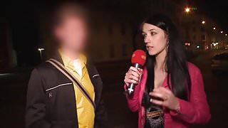 Busty German Cougar Blows Stranger