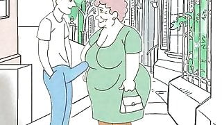 Fucking fantasies about grandma! Porn cartoon